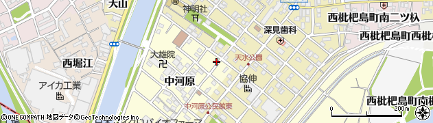 愛知県清須市中河原23周辺の地図