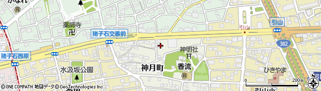 愛知県名古屋市名東区神月町522周辺の地図