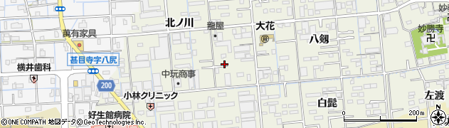 愛知県あま市上萱津銭神17周辺の地図