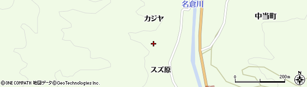 愛知県豊田市中当町（田ノ入）周辺の地図