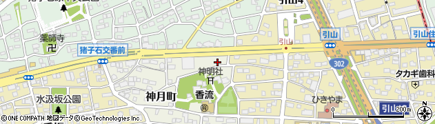 愛知県名古屋市名東区神月町513周辺の地図