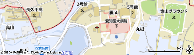 セブンイレブンＮＢＳ愛知医大アメニティ棟店周辺の地図