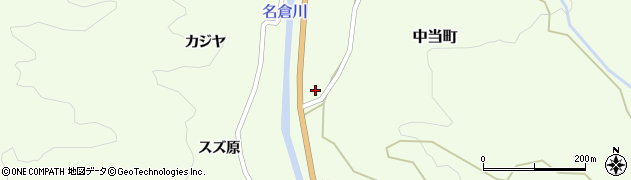 愛知県豊田市中当町（ツヂ）周辺の地図