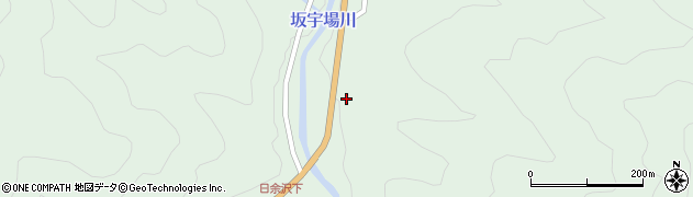 愛知県豊根村（北設楽郡）坂宇場（芋久保）周辺の地図