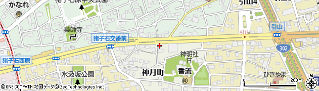愛知県名古屋市名東区神月町501周辺の地図