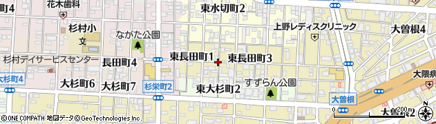愛知県名古屋市北区東長田町2丁目周辺の地図