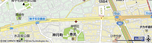 愛知県名古屋市名東区神月町507周辺の地図