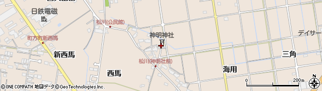 愛知県愛西市町方町（小山田）周辺の地図