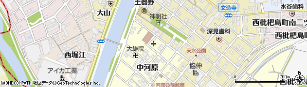 愛知県清須市中河原35周辺の地図