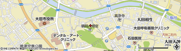 島根県大田市大田町（大田諏訪）周辺の地図