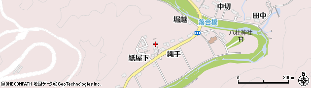 愛知県豊田市御作町（縄手）周辺の地図