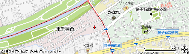 愛知県名古屋市千種区東千種台14周辺の地図