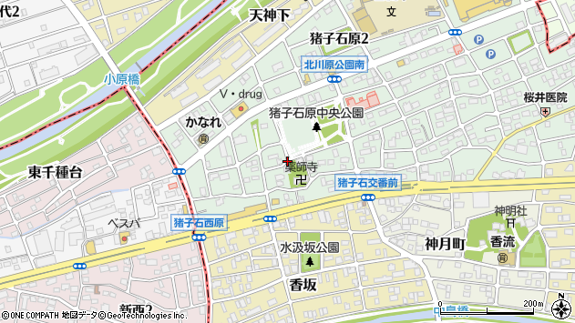 〒465-0008 愛知県名古屋市名東区猪子石原の地図