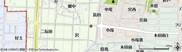 愛知県あま市北苅（沢）周辺の地図
