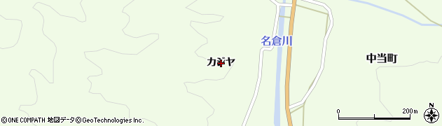 愛知県豊田市中当町（カジヤ）周辺の地図