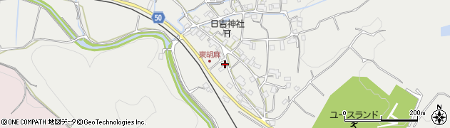 京都府南丹市日吉町胡麻（下道）周辺の地図