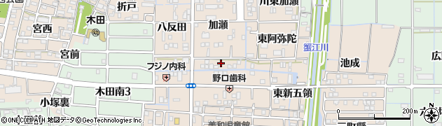 愛知県あま市木田加瀬29周辺の地図