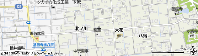 愛知県あま市上萱津銭神8周辺の地図