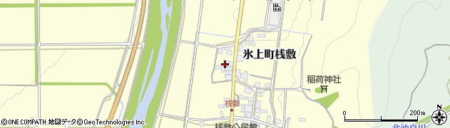 兵庫県丹波市氷上町桟敷185周辺の地図