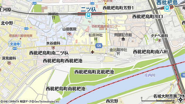 〒452-0053 愛知県清須市西枇杷島町南松原の地図
