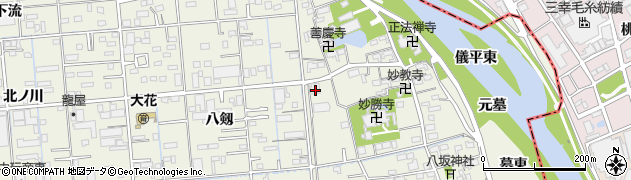 愛知県あま市上萱津上野46周辺の地図