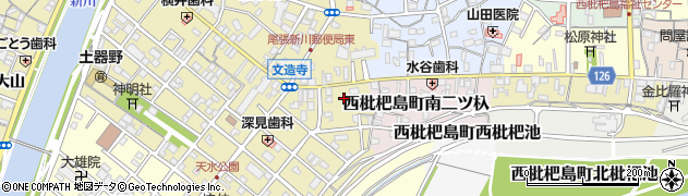 愛知県清須市土器野天水周辺の地図