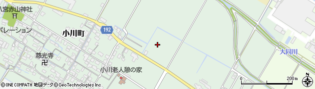 滋賀県東近江市小川町周辺の地図