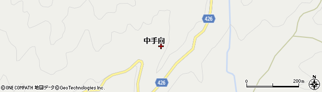 愛知県設楽町（北設楽郡）津具（中手向）周辺の地図
