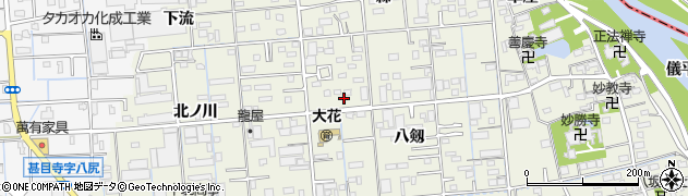 愛知県あま市上萱津銭神92周辺の地図