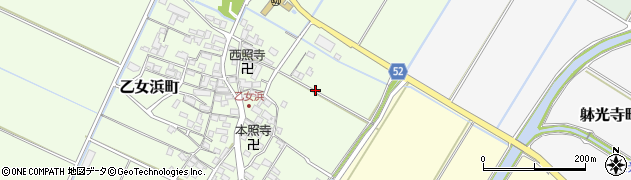滋賀県東近江市乙女浜町周辺の地図