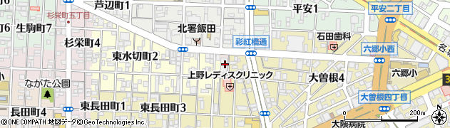 愛知県名古屋市北区東大曽根町上周辺の地図
