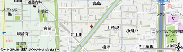 愛知県あま市新居屋高島80周辺の地図