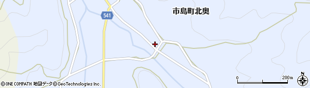 兵庫県丹波市市島町北奥824周辺の地図
