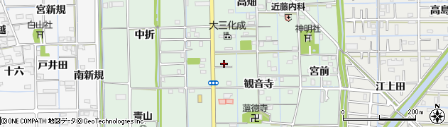 愛知県あま市七宝町沖之島観音寺周辺の地図