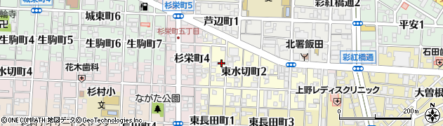愛知県名古屋市北区東水切町1丁目13周辺の地図