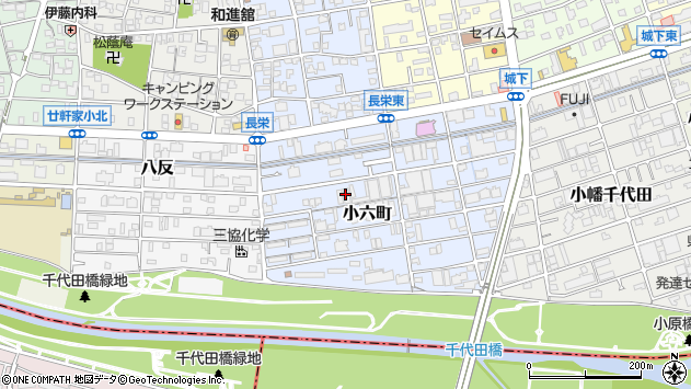 〒463-0054 愛知県名古屋市守山区小六町の地図