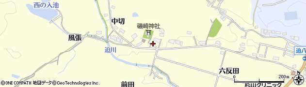 愛知県豊田市迫町（下切）周辺の地図
