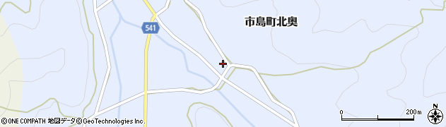 兵庫県丹波市市島町北奥822周辺の地図