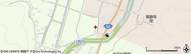 京都府京都市右京区京北下弓削町欠口周辺の地図