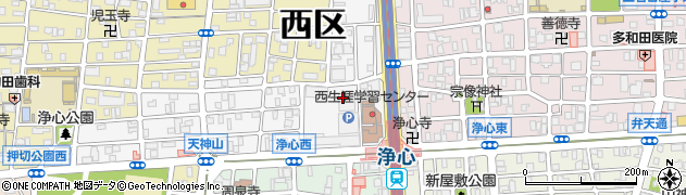 名古屋市役所交通局　市バス浄心営業所周辺の地図