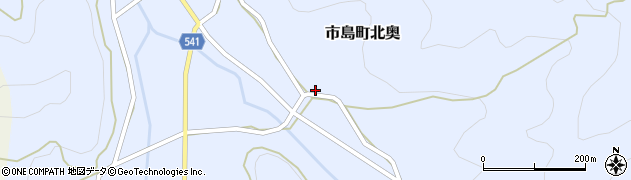 兵庫県丹波市市島町北奥841周辺の地図