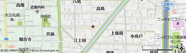愛知県あま市新居屋高島77周辺の地図