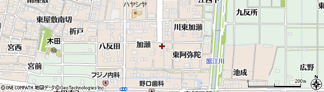愛知県あま市木田加瀬48周辺の地図