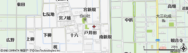 愛知県あま市木折（戸井田）周辺の地図