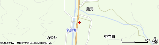愛知県豊田市中当町宮下周辺の地図