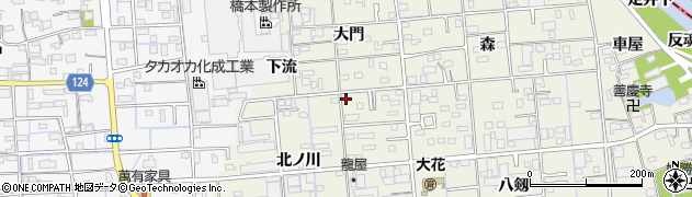 愛知県あま市上萱津銭神1周辺の地図