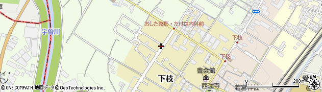滋賀県犬上郡豊郷町下枝周辺の地図