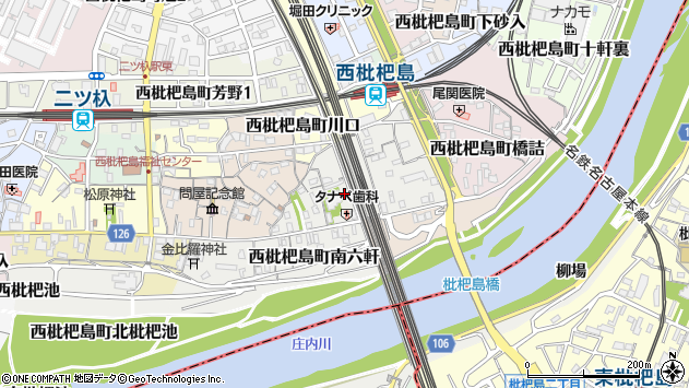 〒452-0043 愛知県清須市西枇杷島町東六軒の地図