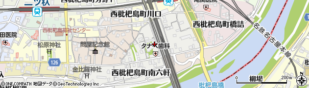 愛知県清須市西枇杷島町東六軒周辺の地図