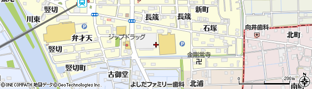 愛知県愛西市勝幡町（小玉出）周辺の地図